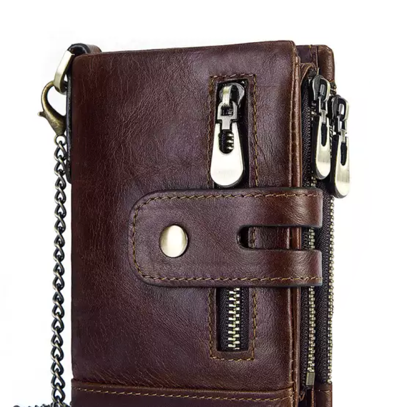 Шкіряний гаманець із натуральної шкіри (Волов'яча шкіра) з Rfid-захистом. Портмоне зі шкіри