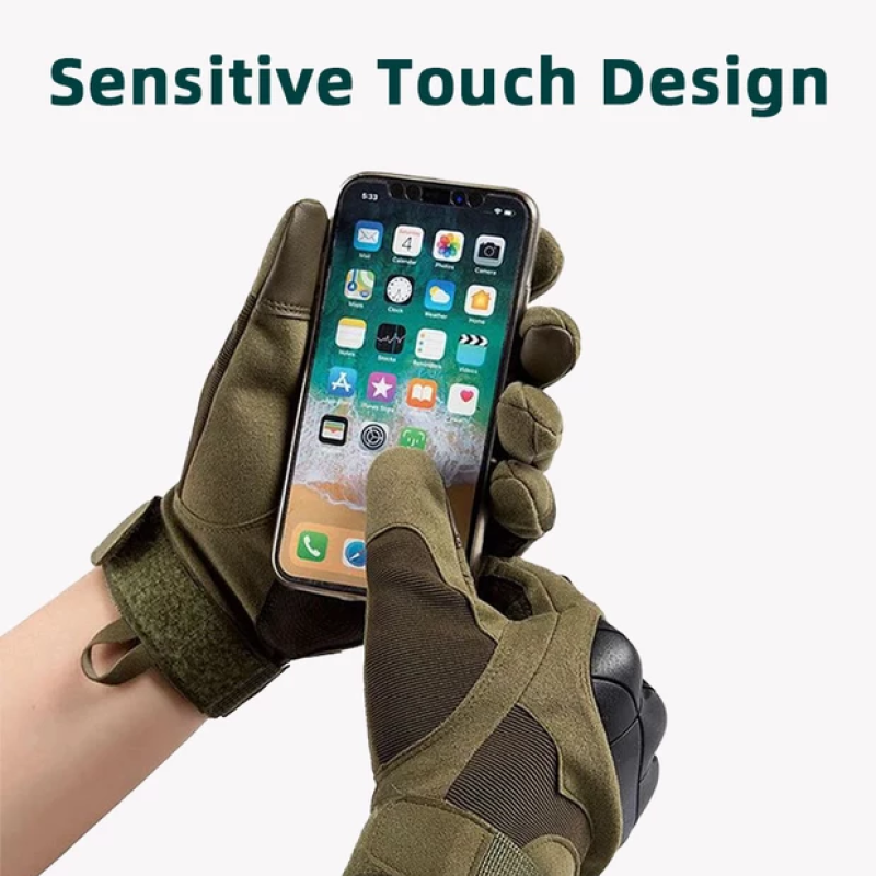 Тактичні рукавички з пальцями, чоловічі армійські військові