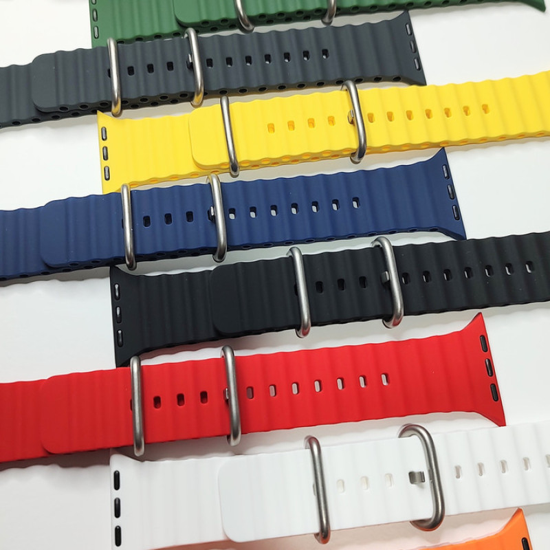 Ремінець Ocean Band для Apple Watch 38 / 40 / 41 / 42 / 44 / 45 / 49 ММ Змінний силіконовий