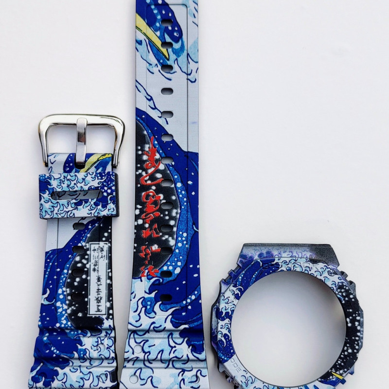 Ремешок, безель (рант) для часов Casio G-SHOCK GA-2100 / GA-2110 У японському стилі