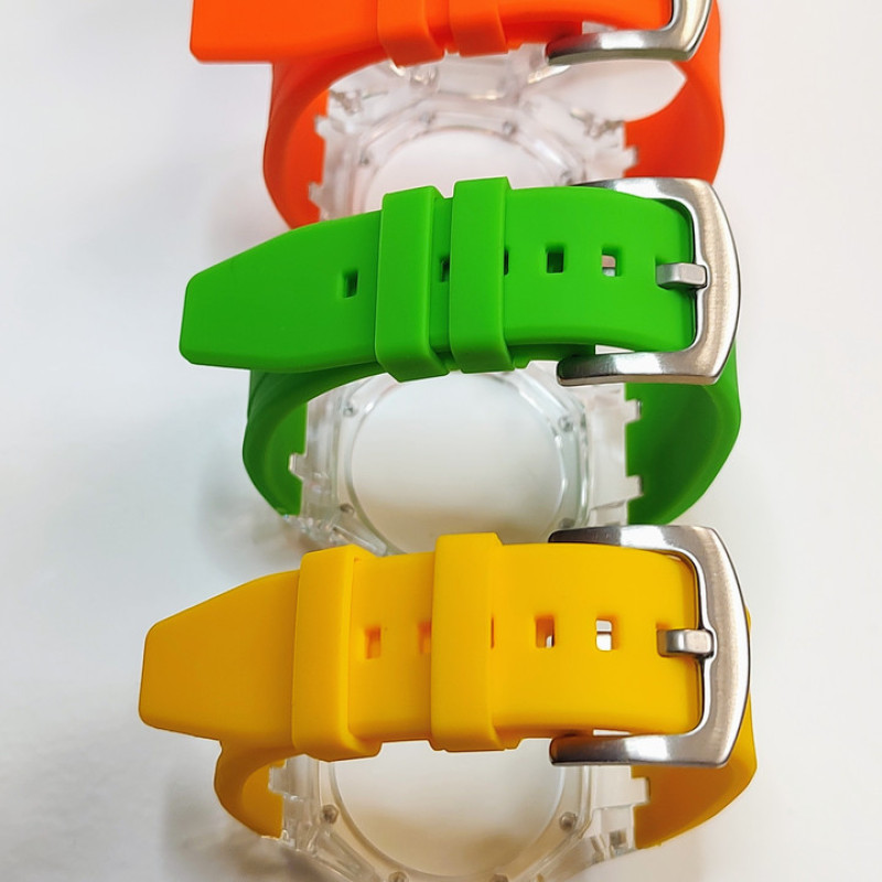 Ремінець, безель (рант) для годинника Casio G-SHOCK GA-2100 / GA-2110 Жовтогарячий