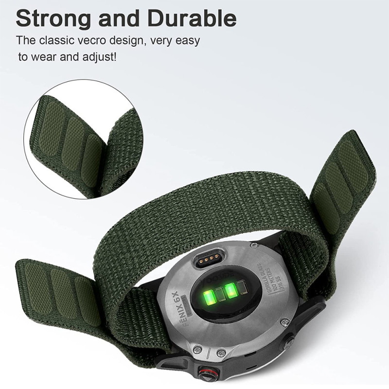 Тканевий ремінець для Garmin Fenix 7 / 6-6 Pro / 6 Supphire / Fenix 5-5 Plus / Foreruner 945 / MARQ / 22 мм