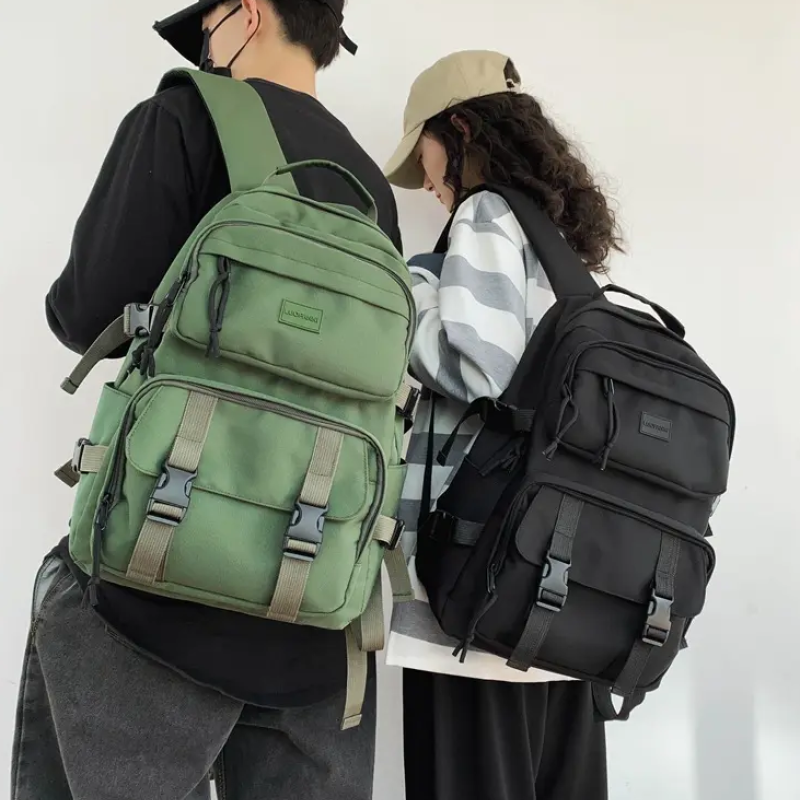 Чоловічий та жіночий рюкзак-Оксфорд великої місткості Зелений