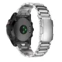 Титановий браслет для Garmin Fenix 7X/Enduro/6X/6X Pro/6X Pro/5X/5X Plus/3 HR/Quick Fit/26 мм Сріблястий