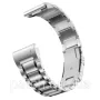 Титановий браслет для Garmin Fenix 7X/Enduro/6X/6X Pro/6X Pro/5X/5X Plus/3 HR/Quick Fit/26 мм Срібло з чорною смугою