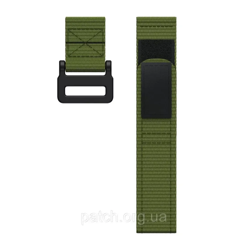 Тканинний ремінець для Garmin Fenix 6X Pro/6X Pro Solar/Fenix 5X/5X Plus/Fenix 3 HR/Quatix 3/26 мм Зелений