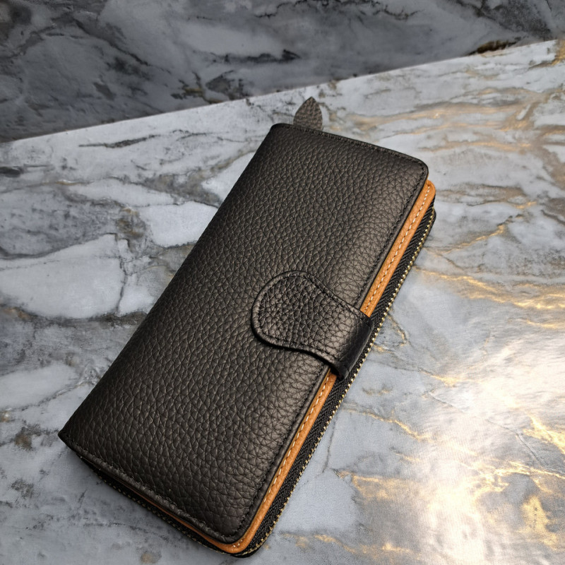 Багатофункціональний клатч-гаманець з натуральної шкіри