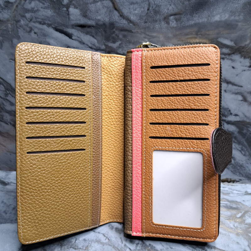 Багатофункціональний клатч-гаманець з натуральної шкіри