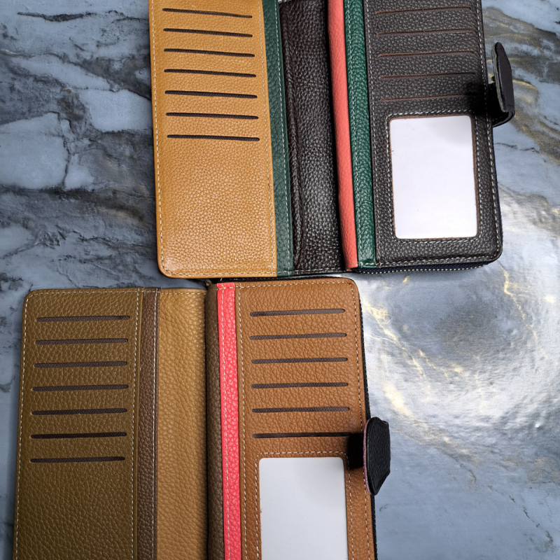 Багатофункціональний клатч-гаманець з натуральної шкіри