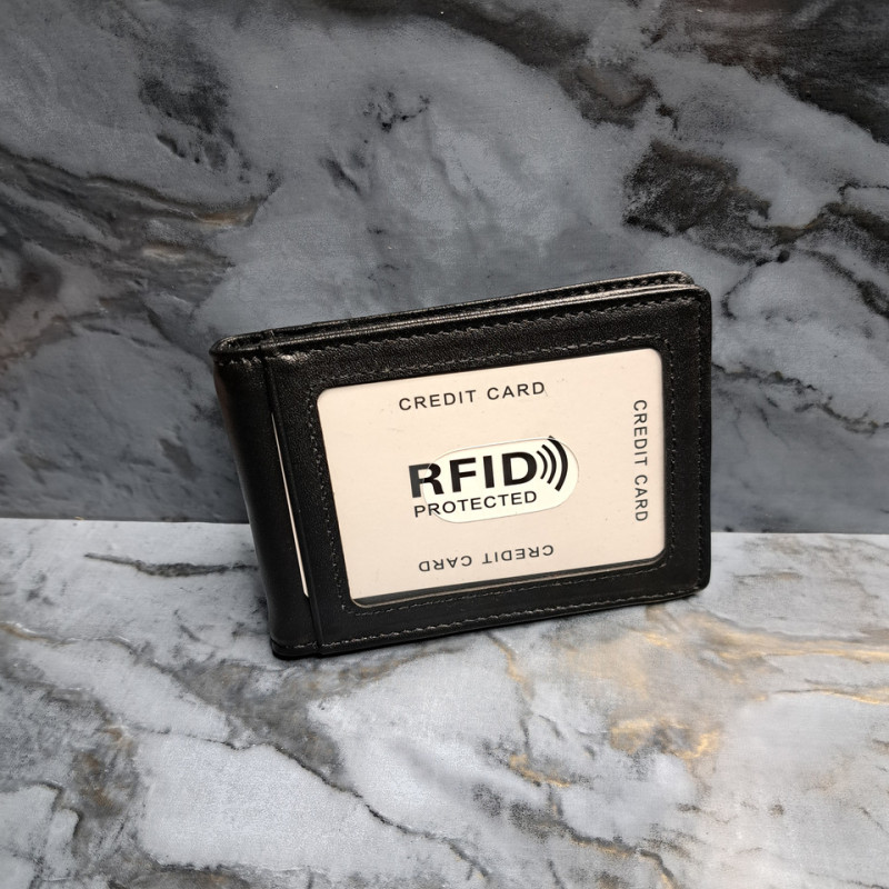 Затискач для купюр  з натуральної шкіри