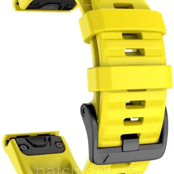 Ремінець для Garmin Fenix 7/Epix/6-6 Pro/6 Supphire/Fenix 5-5 Plus/Foreruner 945/MARQ/ Quick Fit / 22 мм Жовтий