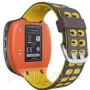 Змінний силіконовий ремінець для годинника Garmin Frorerunner 310XT Сіро-жовтий