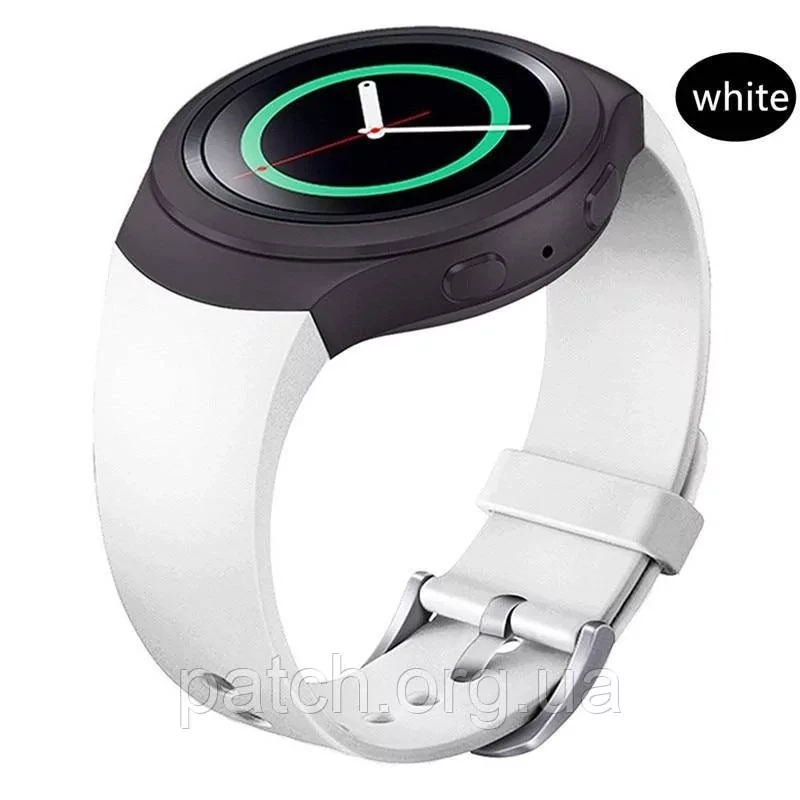 Силіконовий ремінець для годинника Samsung Gear S2 SM-R720/SM-R730 Білий