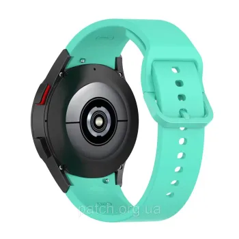 Змінний силіконовий ремінець для Samsung Galaxy Watch 4 40 mm / Classic 42 mm / 44 mm / Classic 46 mm Бірюзовий