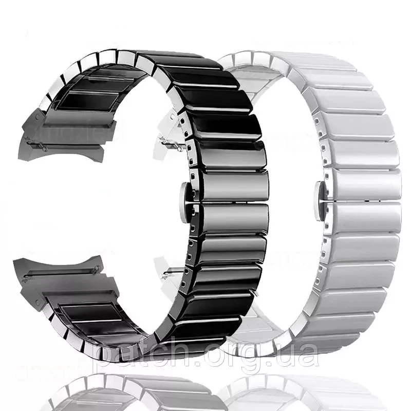 Керамічний браслет для Samsung Galaxy Watch 4 40 mm / Classic 42 mm / 44 mm / Classic 46 mm Білий