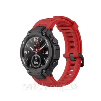Змінний силіконовий ремінець для Amazfit T-Rex/T-Rex Pro Червоний