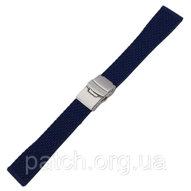 Силіконовий м'який змінний ремінець для годинника, із системою швидкої заміни, 20 мм Синій