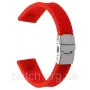 Силіконовий м'який змінний ремінець для годинника, із системою швидкої заміни, 22 мм Червоний