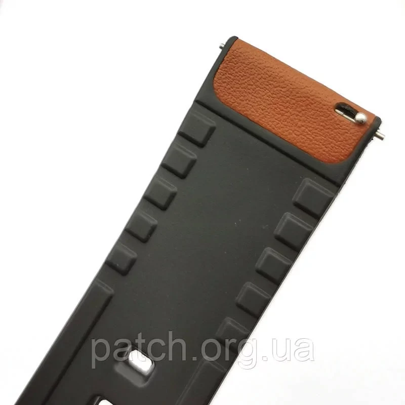 Силіконовий м'який змінний ремінець для годинника, із системою швидкої заміни, 22 мм Коричневий