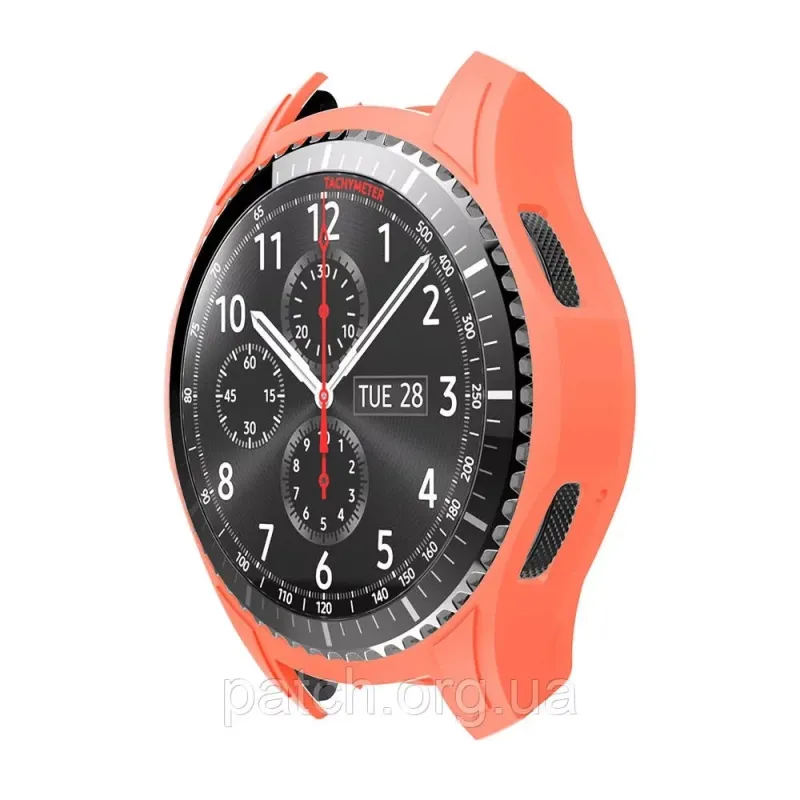 Захисний силіконовий чохол для Samsung Galaxy Watch 46 мм/Gear S3 Frontier Жовтогарячий матовий