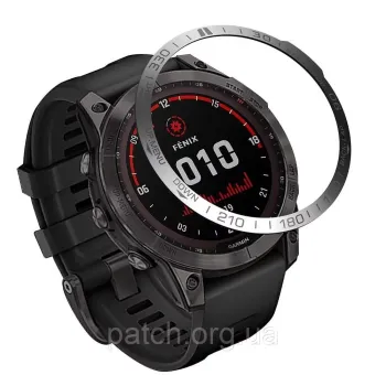 Захист на безель для смарт-годинника Garmin Fenix 7 Срібло