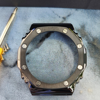 Безель (рант) для годинника Casio G-SHOCK GA-2100 / GA-2110. Чорний