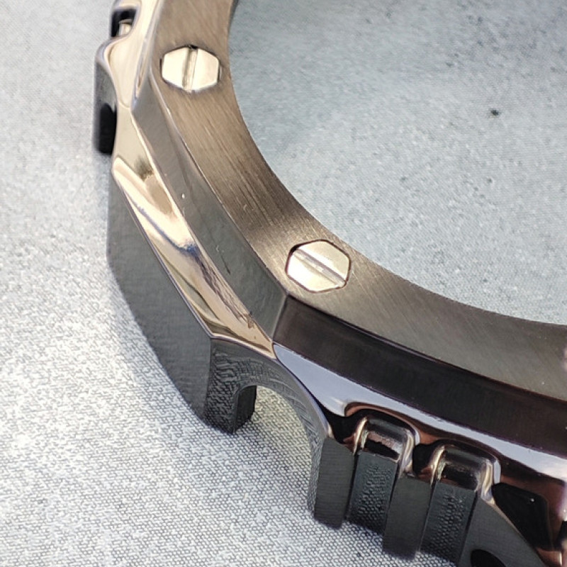 Безель (рант) для годинника Casio G-SHOCK GA-2100 / GA-2110. Чорний