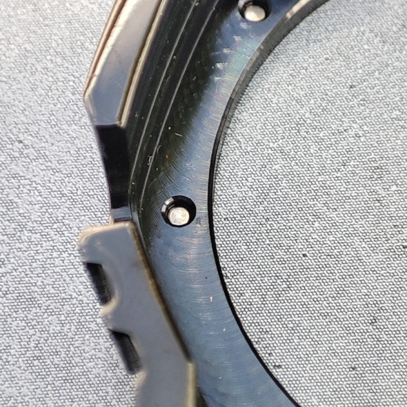 Безель (рант) для годинника Casio G-SHOCK GA-2100 / GA-2110. Чорний