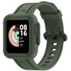 Силіконовий ремінець із чохлом для Xiaomi Mi Watch Lite/Redmi Watch Зелений