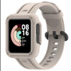 Силіконовий ремінець із чохлом для Xiaomi Mi Watch Lite/Redmi Watch Бежевий
