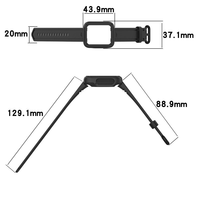 Силіконовий ремінець із чохлом для Xiaomi Mi Watch Lite/Redmi Watch Бежевий