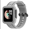 Силіконовий ремінець із чохлом для Xiaomi Mi Watch Lite/Redmi Watch Сірий