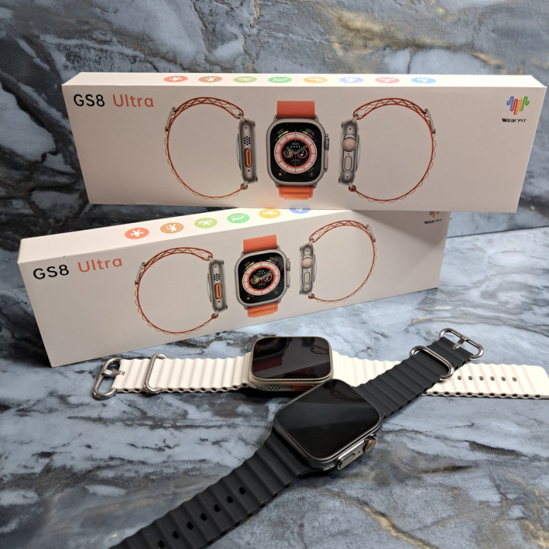 Cмарт-годинник Smart Watch GS8 Ultra 45mm. З функцією дзвінка. Чорний