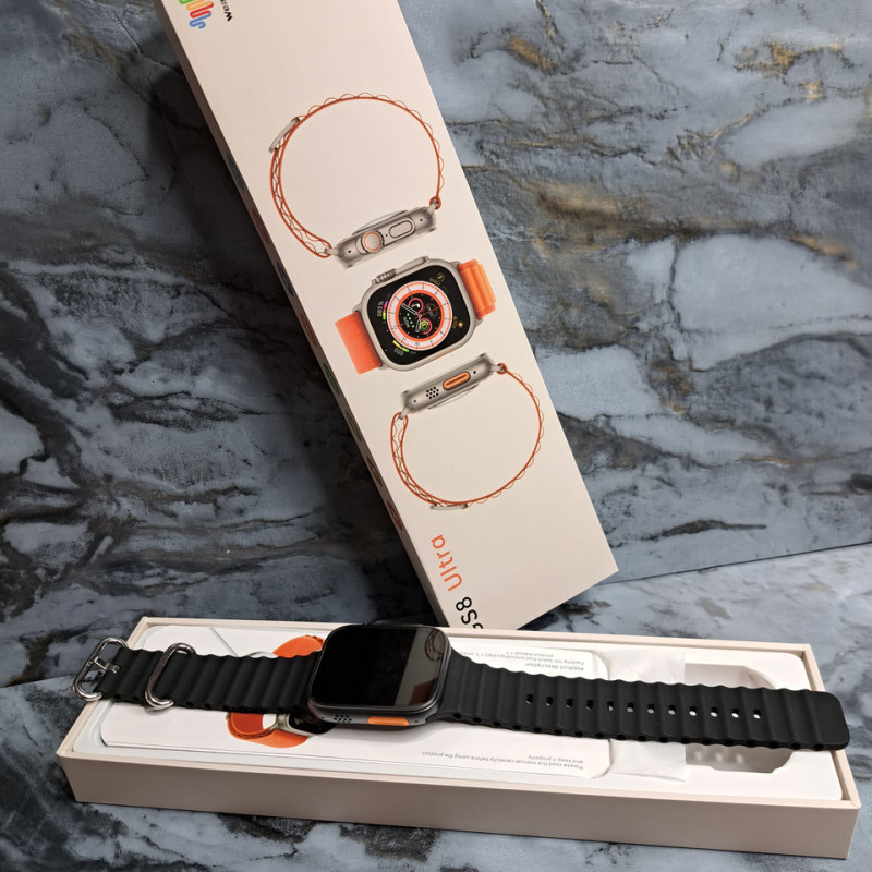 Cмарт-годинник Smart Watch GS8 Ultra 45mm. З функцією дзвінка. Чорний