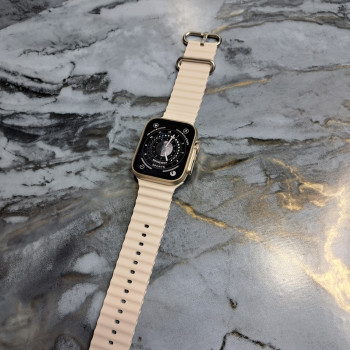 Cмарт-годинник Smart Watch GS8 Ultra 45mm. З функцією дзвінка. Бежеві