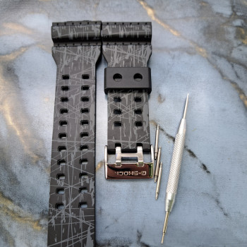 Ремінець для годинника Casio GA-100 / GD-120 / G-8900 / GA-150 / GA-200 / GLS-100 / GW-8900
