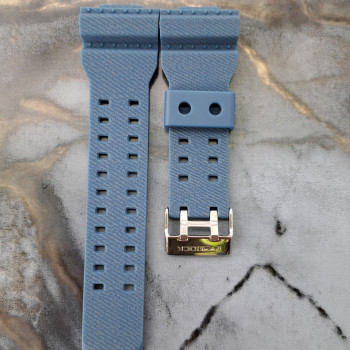 Ремінець для годинника Casio GA-100 / GD-120 / G-8900 / GA-150 / GA-200 / GLS-100 / GW-8900 Джинс