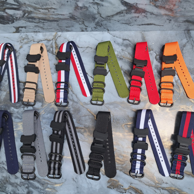 Тканевий ремінець для годинника Casio GA-100 / GD-120 / G-8900 / GA-150 / GA-200 / GLS-100 / GW-8900