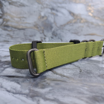 Тканевий ремінець для годинника Casio GA-100 / GD-120 / G-8900 / GA-150 / GA-200 / GLS-100 / GW-8900 Зелений