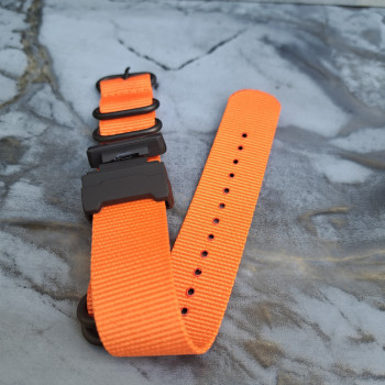 Тканевий ремінець для годинника Casio GA-100 / GD-120 / G-8900 / GA-150 / GA-200 / GLS-100 / GW-8900 Оранжевый