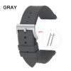 Силіконовий ремінець для Samsung Galaxy Watch 3 45m / Gear S3 Frontier / Galaxy Watch 46 мм та ін. Сірий