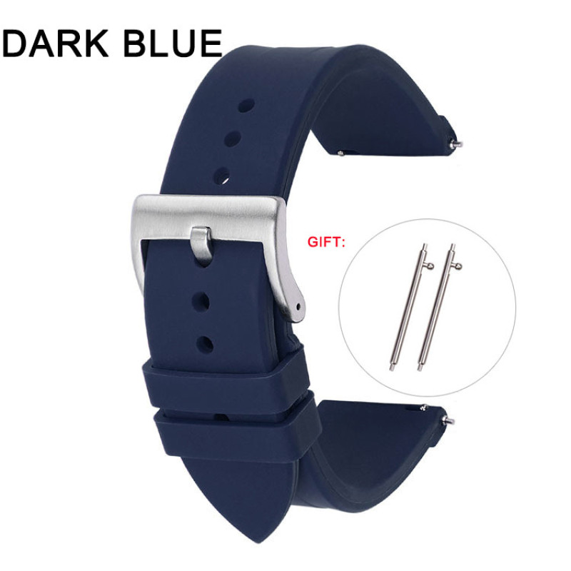 Силіконовий ремінець для Samsung Galaxy Watch 4 40 mm / Classic 42 mm / 44 mm / Classic 46 mm / Watch 5 / Active Синій