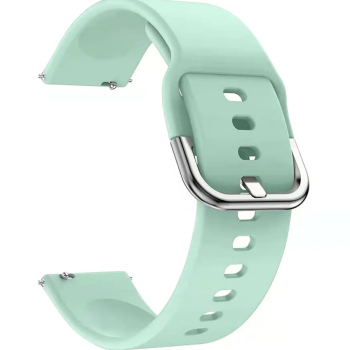 Силіконовий м'який змінний ремінець для годинника, із системою швидкої заміни, 22 мм Бірюзовий