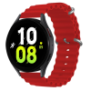 Силіконовий м'який змінний ремінець для годинника, із системою швидкої заміни, 22 мм Червоний