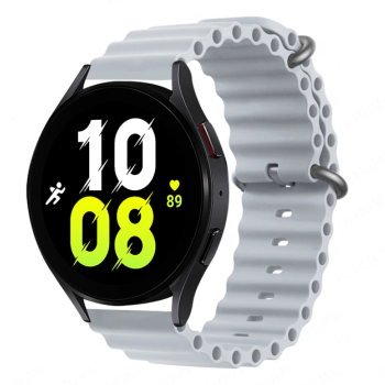 Силіконовий м'який змінний ремінець для годинника, із системою швидкої заміни, 22 мм Сірий