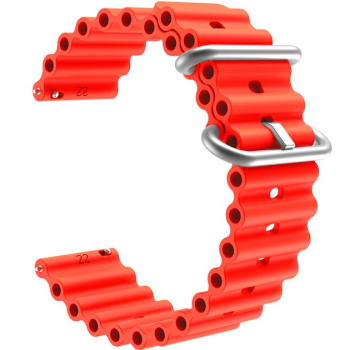 Силіконовий м'який змінний ремінець для годинника, із системою швидкої заміни, 20 мм Червоний