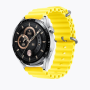 Силіконовий м'який змінний ремінець для годинника, із системою швидкої заміни, 20 мм Жовтий