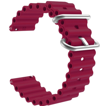 Силіконовий м'який змінний ремінець для годинника, із системою швидкої заміни, 20 мм Малиновий