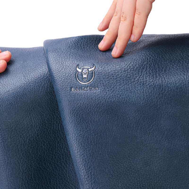 Чоловіча та жіночка сумка з люксової екошкіри Блакитний