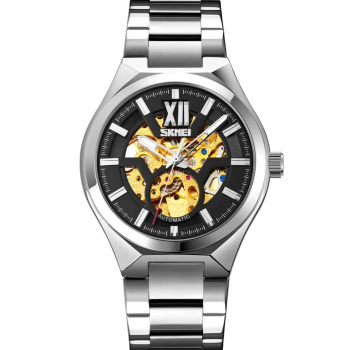 Чоловічий механічний годинник скелетон Skmei 9258
